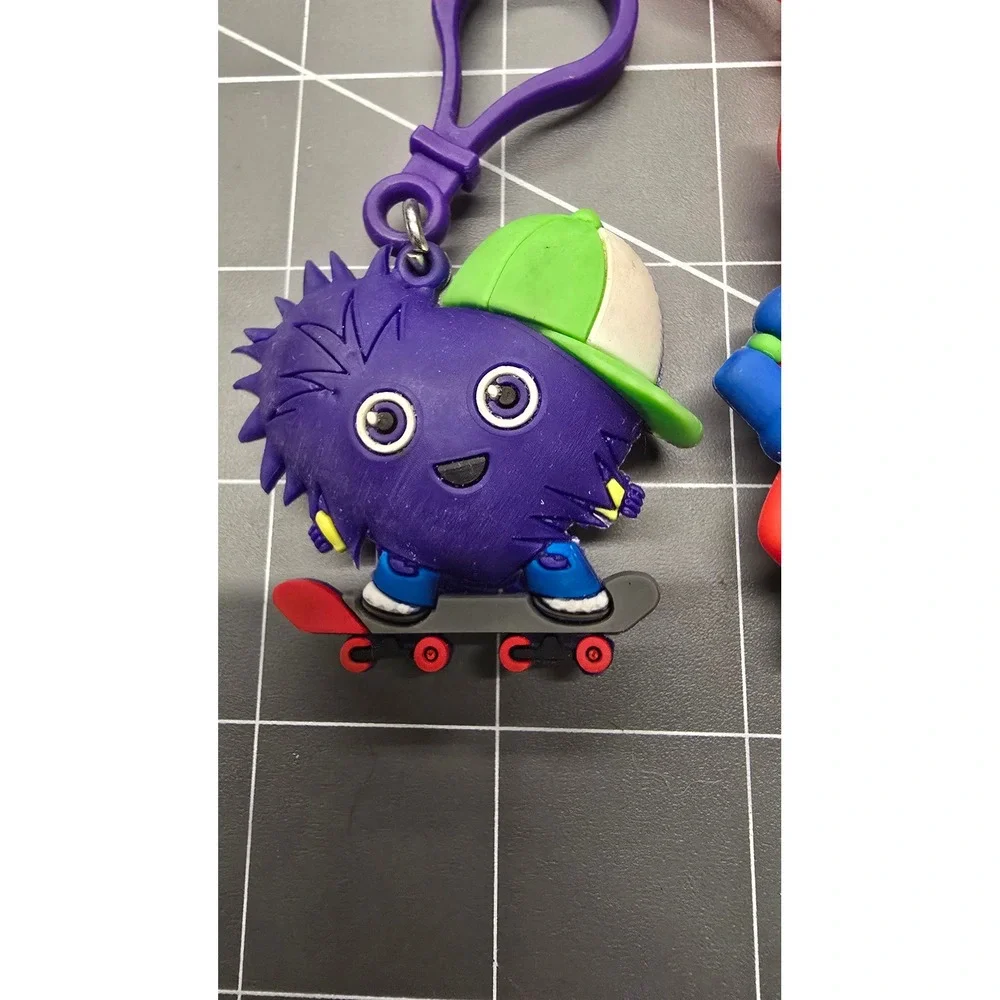 American Heart Association Kids Heart Challenge Backpack Clips Bag Tags Set of 2